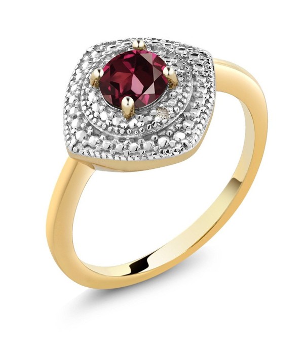 Rhodolite Garnet Accent Diamond Available