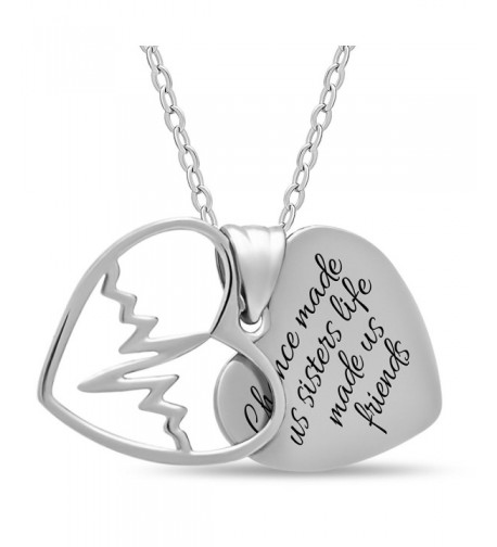 Sterling Silver Sister Necklace Forever