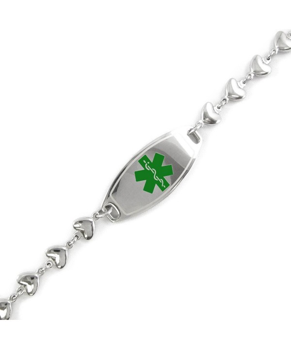 MyIDDr Pre Engraved Customizable Warfarin Bracelet