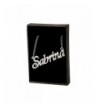 Name Necklace Sabrina White Plated