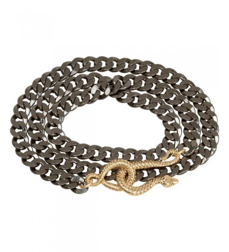 Goldtone Snake Triple Fashion Forward