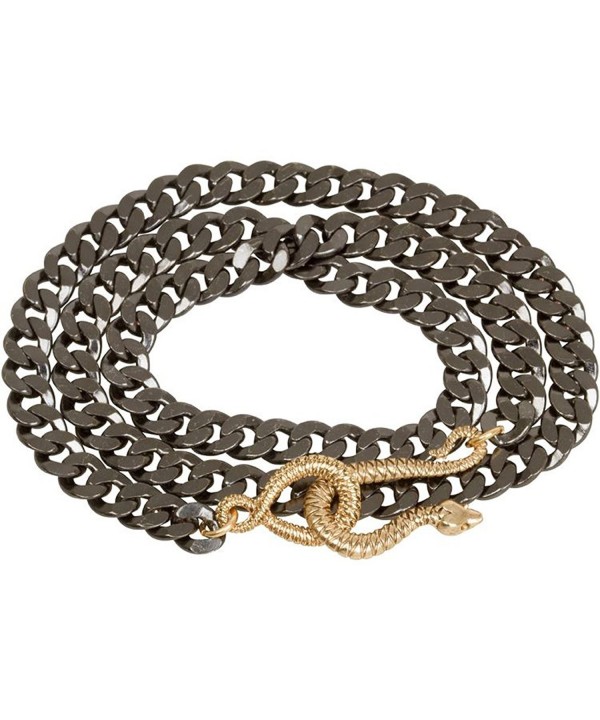 Goldtone Snake Triple Fashion Forward