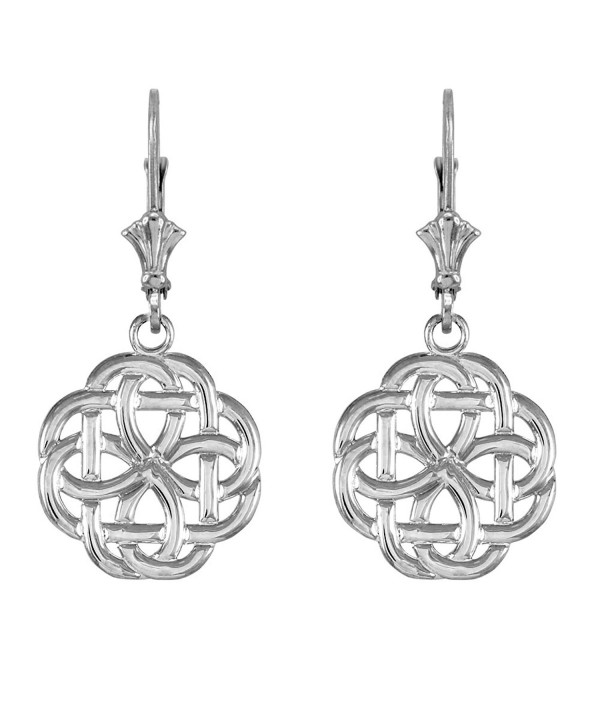 Sterling Triquetra Celtic Trinity Earrings
