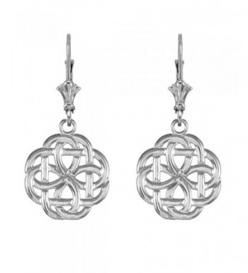 Sterling Triquetra Celtic Trinity Earrings