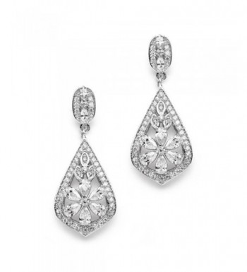 Mariell Vintage Designer Zirconia Earrings