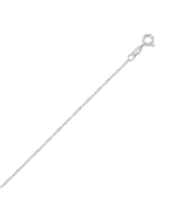 Sterling Silver Singapore Chain Necklace