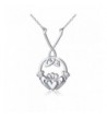 Sterling Holding Claddagh Pendant Necklace