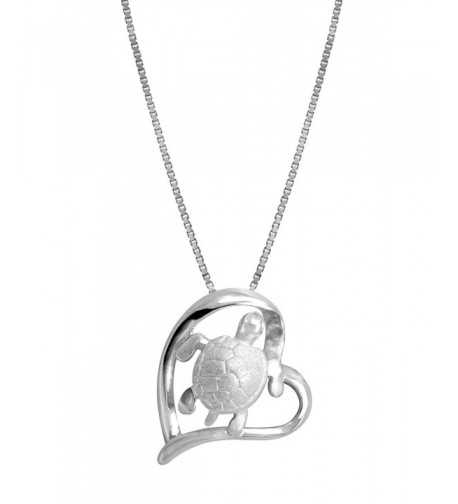 Sterling Silver Turtle Necklace Pendant