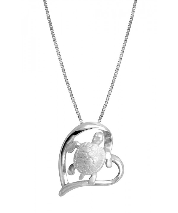 Sterling Silver Turtle Necklace Pendant