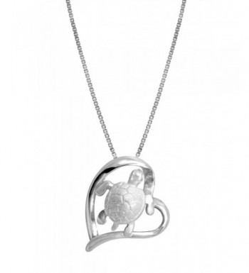 Sterling Silver Turtle Necklace Pendant