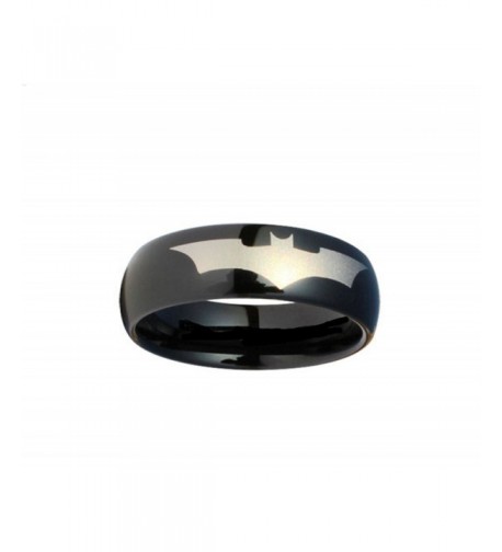 Batman Print Black Tungsten Carbide