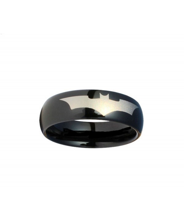 Batman Print Black Tungsten Carbide
