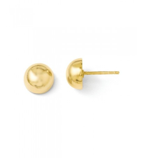 Sterling Silver Gold Plated Polished Earrings