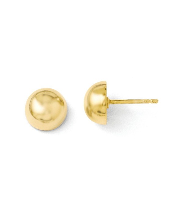 Sterling Silver Gold Plated Polished Earrings