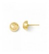 Sterling Silver Gold Plated Polished Earrings