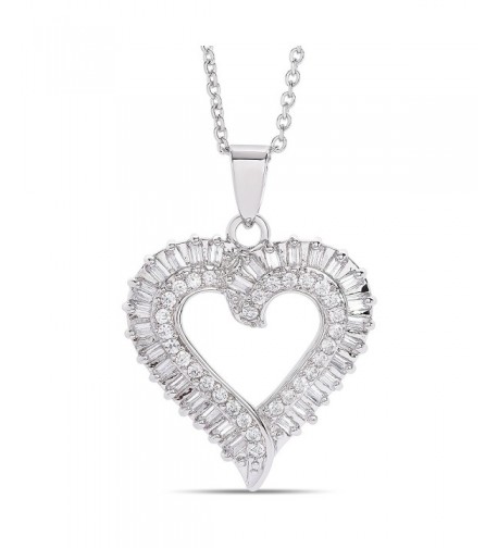 Dolce Giavonna Zirconia Pendant Necklace