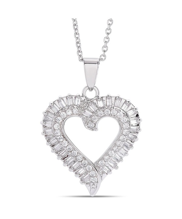 Dolce Giavonna Zirconia Pendant Necklace