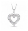 Dolce Giavonna Zirconia Pendant Necklace