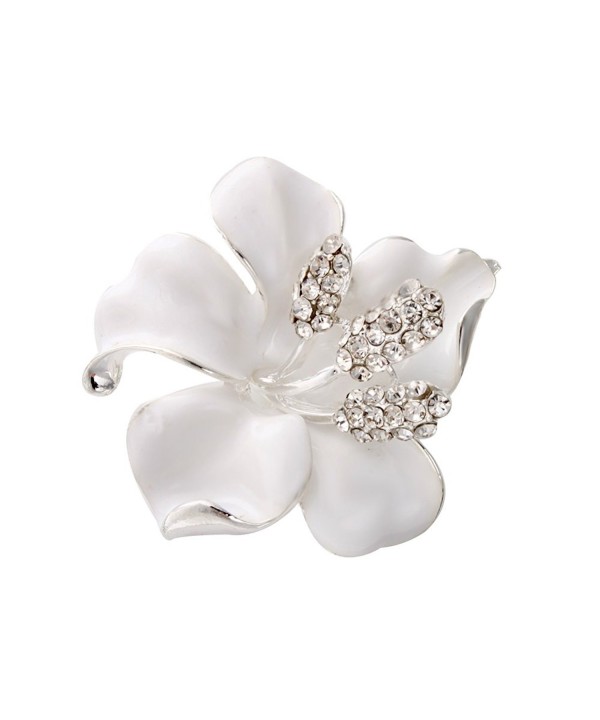 SENFAI Brooches Fashion Flowers Rhinestone