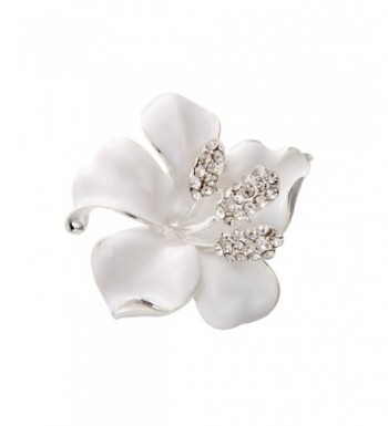 SENFAI Brooches Fashion Flowers Rhinestone