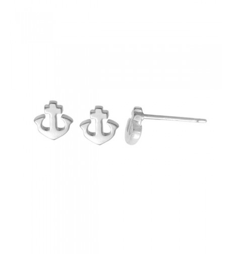 Boma Sterling Silver Anchor Earrings