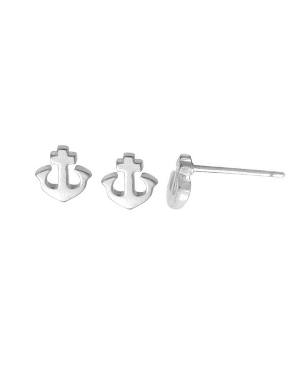 Boma Sterling Silver Anchor Earrings