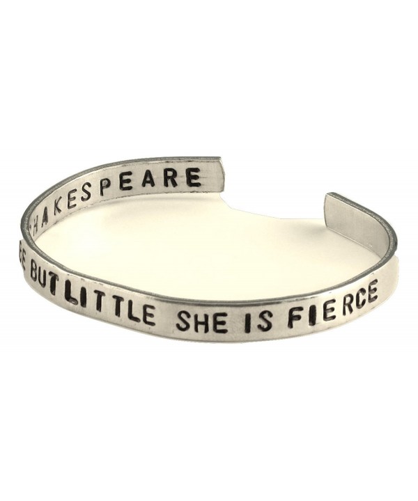 Shakespeare Bracelet 2 Sided Stamped Aluminum