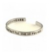 Shakespeare Bracelet 2 Sided Stamped Aluminum