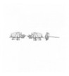 Boma Sterling Origami Rhinoceros Earrings