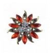 Ailer Vintage Brooches Bouquet Crystal Red