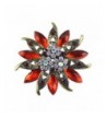 Ailer Vintage Brooches Bouquet Crystal Red