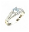 Sterling Wrapped Natural Aquamarine Engagement