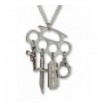 Weapons Dangle Knuckles Pendant Necklace