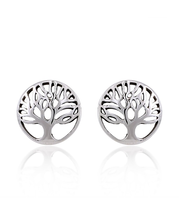 Sterling Silver Tree Life Earrings