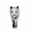 Kera Sterling Silver Wolf Bead