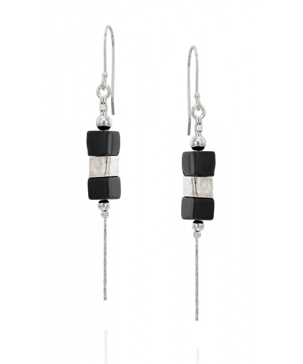 Sterling Gemstone Earrings Contemporary Jewelry