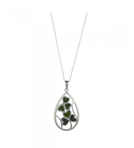 Shamrock Sterling Silver Connemara Pendant