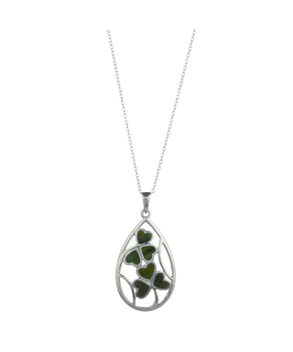 Shamrock Sterling Silver Connemara Pendant