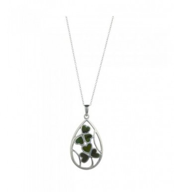 Shamrock Sterling Silver Connemara Pendant