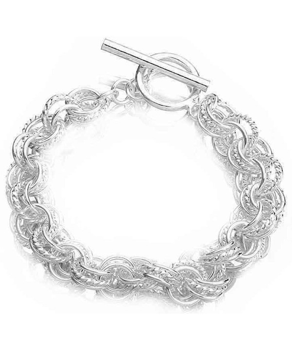 PMANY Mothers Sterling Bracelet T Circle