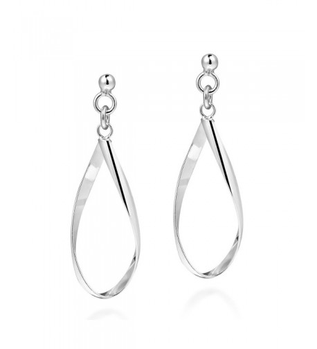 Handcrafted Teardrop Sterling Silver Earrings