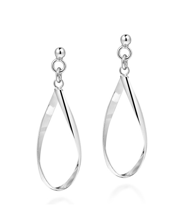 Handcrafted Teardrop Sterling Silver Earrings