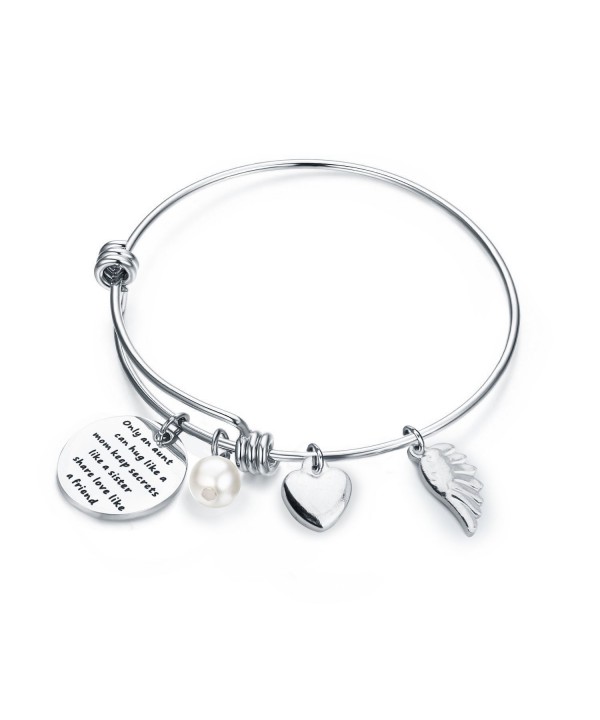 WUSUANED Quote Bangle Bracelet Sister