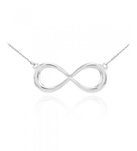 Sterling Silver Forever Infinity Necklace