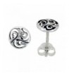 Sterling Silver Celtic Triskelion Earrings