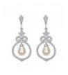 EVER FAITH Sterling Simulated Chandelier