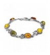 Multicolor Sterling Silver Grapevine Bracelet