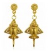 Pre Columbian Plated Ancient Aircraft Earrings