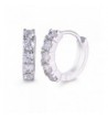 GULICX Silver Rhinestone Sparkle Earring