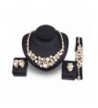 Simulated Necklace Earrings Wedding Accessories
